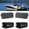Rockville Bundle: (1) Pair HP65S Black 6.5" 250w Marine Box Speakers Bundle with (1) RWBC65S Neoprene Covers (2 Items) view 1