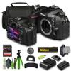 Nikon D7200 24.2 MP DX-Format Digital SLR Camera + Soft Case + Cleaning Kit + Memory Card Wallet + Extreme PRO 64GB Card + Card Reader + Hand Strap + 12 Inch Flex Tripod view 1