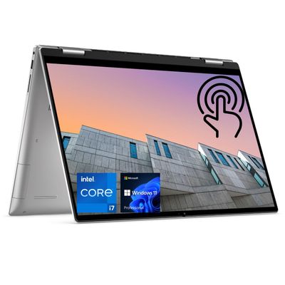 DELL Inspiron 16" 7630 Business Convertible 2-in-1 Laptop, FHD+ Touchscreen, Intel Core i7-1360P, 16GB DDR5 RAM, 512GB PCIe SSD, SD Card Reader, Backlit KB, HDMI, Wi-Fi 6, W11P, Silver