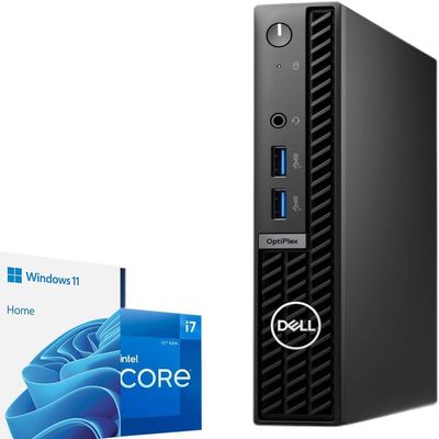 Dell 2024 OptiPlex 7000 Series Mini Business Desktop | Wi-Fi 6 | DisplayPort | Windows 11 Pro (12th Intel 12-Core i7 Processor, 32GB RAM | 1TB SSD)