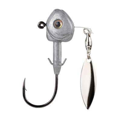 Strike King Tour Grade FluoroSpin Fishing Lure, 3/8-Ounce, Unpainted
