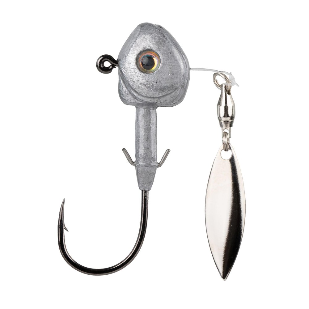 Strike King Tour Grade FluoroSpin Fishing Lure, 3/8-Ounce, Unpainted