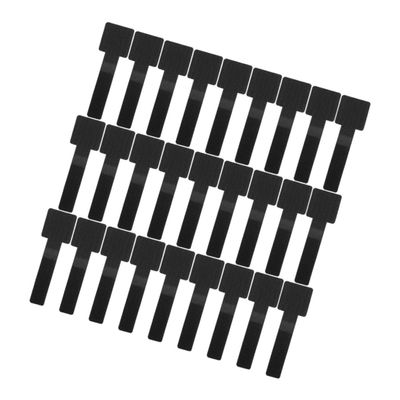 Gadpiparty 50pcs Data Cable Storage Strap Reusable Cable Ties for Organizing Wire Markers Cord Labels Tags Material Black