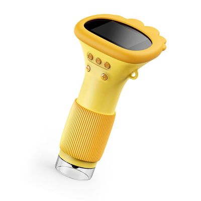 Microscope, 10x to 1000x Zoom, 2 Inch Screen, Handheld Microscope, Wide Compatibility for Daily Educational Research (Orange)