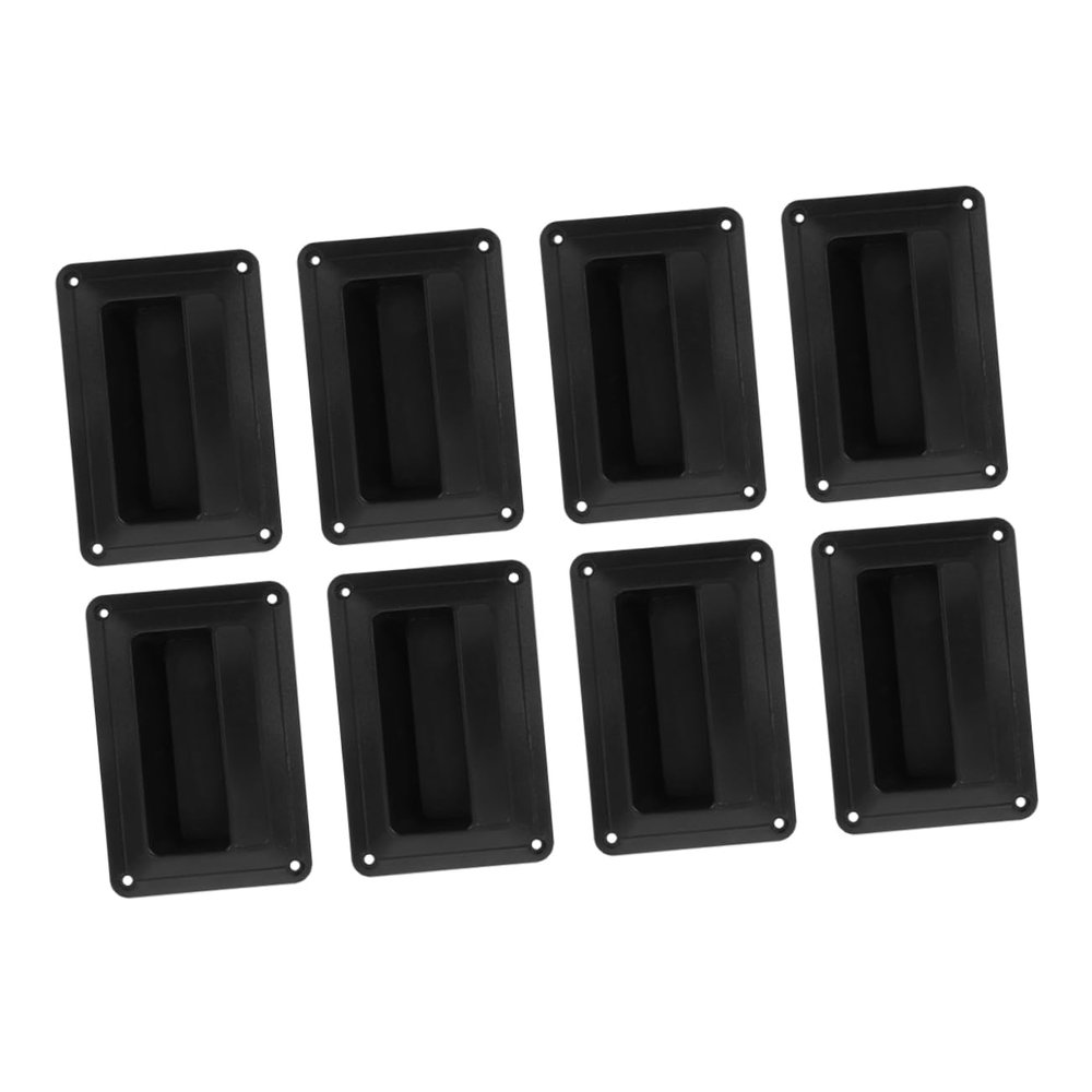 SHOWERORO 8pcs Speaker Handle Replacement Durable Plastic Speaker Grasp Side Handle for Easy Carrying Comfortable Grip Design for Amplifiers and Audio Equipment