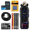Zoom H6essential (2024 Model, Essential Series) with 32-Bit Float, 6-Track Recorder, Stereo Microphones, 4 XLR/TRS Inputs, for Musicians, Podcasters, & Filmmakers with 64GB Card, Batteries + Bundle view 1