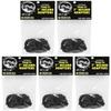 (50) Flat Black Plastic Record Adapters - Snap in Inserts to Make 7" 45rpm Records Fit on Standard Record Players - 5 packs of 10#07MR10BK view 1