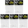 (50) Flat White Plastic Record Adapters - Snap in Inserts to Make 7" 45rpm Records Fit on Standard Record Players - 5 packs of 10#07MR10WH view 1