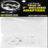 (50) Flat White Plastic Record Adapters - Snap in Inserts to Make 7" 45rpm Records Fit on Standard Record Players - 5 packs of 10#07MR10WH view 2