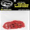 (50) Flat Red Plastic Record Adapters - Snap in Inserts to Make 7" 45rpm Records Fit on Standard Record Players - 5 packs of 10#07MR10RE view 2
