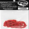 (50) Flat Red Plastic Record Adapters - Snap in Inserts to Make 7" 45rpm Records Fit on Standard Record Players - 5 packs of 10#07MR10RE view 3