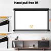 ZYXQQJ Outdoor Projector Screen Manual Pull Down 60 Inch 16:9 HD Video Projection Screens Roll Down Ceiling Projection Curtain(60in/4:3) view 3