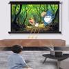 ZYXQQJ Outdoor Projector Screen Manual Pull Down 60 Inch 16:9 HD Video Projection Screens Roll Down Ceiling Projection Curtain(60in/4:3) view 4