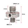 BMFJJWY 1/4 to M5 M6 M8 M10 Screw Adapter with Side Fixed Hole/SLR Camera Tripod Head Bike Moto Mount Photo(1x Stainless M8) view 2
