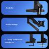 FURUIM2024M Monitor Arm Single Monitor Mount Arm, Gas Spring Monitor Desk Mount, Fully Adjustable Monitor Arm Fits 17-32 inch Screen, Holds 19.8lb, VESA 75x75 or 100x100mm Adjustable Monitor Stands view 4