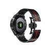 26 22mm Quick fit Stainless Steel Strap fit For Garmin/Fenix 6/6X/6XPro/7/7X/5XPlus/3 Metal Release Watch Band fit For Forerunner945 935(Black Red,26mm) view 1