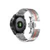 26 22mm Quick fit Stainless Steel Strap fit For Garmin/Fenix 6/6X/6XPro/7/7X/5XPlus/3 Metal Release Watch Band fit For Forerunner945 935(Silver Red,22mm) view 1