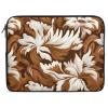 Laptop Case Sleeve 15inch Shockproof Laptop Case Brown and White Pattern Laptop Sleeve Carrying Case view 1