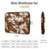 Laptop Case Sleeve 15inch Shockproof Laptop Case Brown and White Pattern Laptop Sleeve Carrying Case view 2