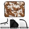 Laptop Case Sleeve 15inch Shockproof Laptop Case Brown and White Pattern Laptop Sleeve Carrying Case view 3