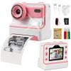 HOMELYLIFE Kids Instant Print Camera Toy for Girls Boys, Kids Camera for 3-14 Year Old, 1080P HD Kids Digital Camera with 3 Photo Paper Birthday Gifts for 3 4 5 6 7 8 9+ Year Old 32GB SD Card, Pink view 1