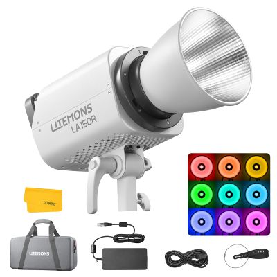 Godox LA150R K1 RGBW COB LED Video Light 165W, Professional Full Color LED Continuous Output Light Bowens Mount w/Portable Bag,52900lux/1m,1800K~10000K,for Studio Photography Video Recording Streaming