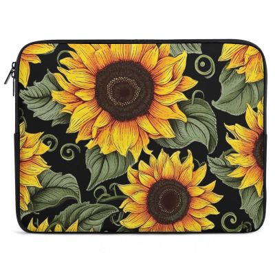 Laptop Case Sleeve 12inch Shockproof Laptop Case Floral Sunflower Laptop Sleeve Carrying Case