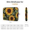 Laptop Case Sleeve 12inch Shockproof Laptop Case Floral Sunflower Laptop Sleeve Carrying Case view 2