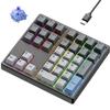 Kisnt MF34 Wired Mechanical Number Pad, QMK/VIA Programmable, 34 Keys Hot Swappable Numpad, Custom RGB Backlit with PBT Keycaps for Laptop, MacBook, PC Desktop, Compact Keyboards(Black, Linear Switch) view 1