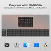 Kisnt MF34 Wired Mechanical Number Pad, QMK/VIA Programmable, 34 Keys Hot Swappable Numpad, Custom RGB Backlit with PBT Keycaps for Laptop, MacBook, PC Desktop, Compact Keyboards(Black, Linear Switch) view 2