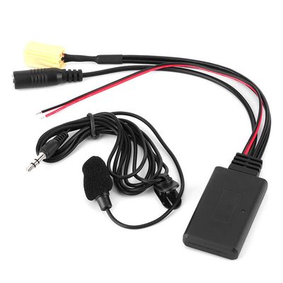 Natudeco Car Auxiliary Input Adapter 5.0 Receiver Radio Microphone Handsfree Cable Replacement Accessories Fit for Romeo Musa