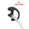 HELETUL Silicone Ear Mold for Walkie Talkie Surveillance Earpiece (Left and Right, 4 Pairs, Small, Black) view 2