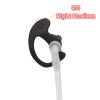 HELETUL Silicone Ear Mold for Walkie Talkie Surveillance Earpiece (Left and Right, 4 Pairs, Medium, Black) view 3