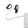 HELETUL Silicone Ear Mold for Walkie Talkie Surveillance Earpiece (Left and Right, 4 Pairs, Medium, Black) view 4