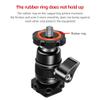 Andoer Mini Ball Head Adapter Monitor Mount Cold Shoe Adapter Aluminum Alloy with 1/4 Inch Screw for Mounting Camera Monitor Microphone LED Video Light view 3