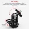 Andoer Mini Ball Head Adapter Monitor Mount Cold Shoe Adapter Aluminum Alloy with 1/4 Inch Screw for Mounting Camera Monitor Microphone LED Video Light view 4