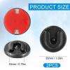 2pcs Cb Radio Mic Holder, Microphone Hanger Round Knob Mic Holder Mount with Adhesive Back Ham Radio Accessories for Alinco Anytone Bao-Feng view 2