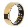 HOHXFYP Smart Ring, Multifunction Sleep Tracking Wearable with Sleep Monitoring, Step Counting, and Body Temperature Tracking, Sleep Tracker for Men Women (Gold)