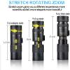 DirectNine Basics High Power Binoculars, 10-300x40 Monocular Telescope, Portable High Zoom Monocular Telescope with BAK4 Prism Lens Monocular with Smartphone Adapter and Tripod for Adults Kids Bird Watchi view 2