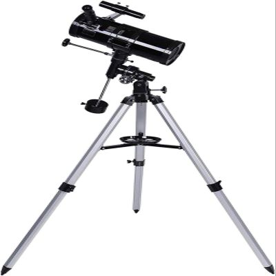 High Power Binoculars, 110Mm Large Reflector Telescope for Beginners Adults,500X Space Astronomical Reflector Telescopes with Height Adjustable Aluminum Tripod,Black for indoor/outdoor