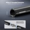 NEEWER Aluminum Alloy Extendable 15mm Extension Rods (4"/10cm Long, 2 Pack) for 15mm LWS Rod Rail System Shoulder Rig Video Rig Baseplate, SR021 view 3
