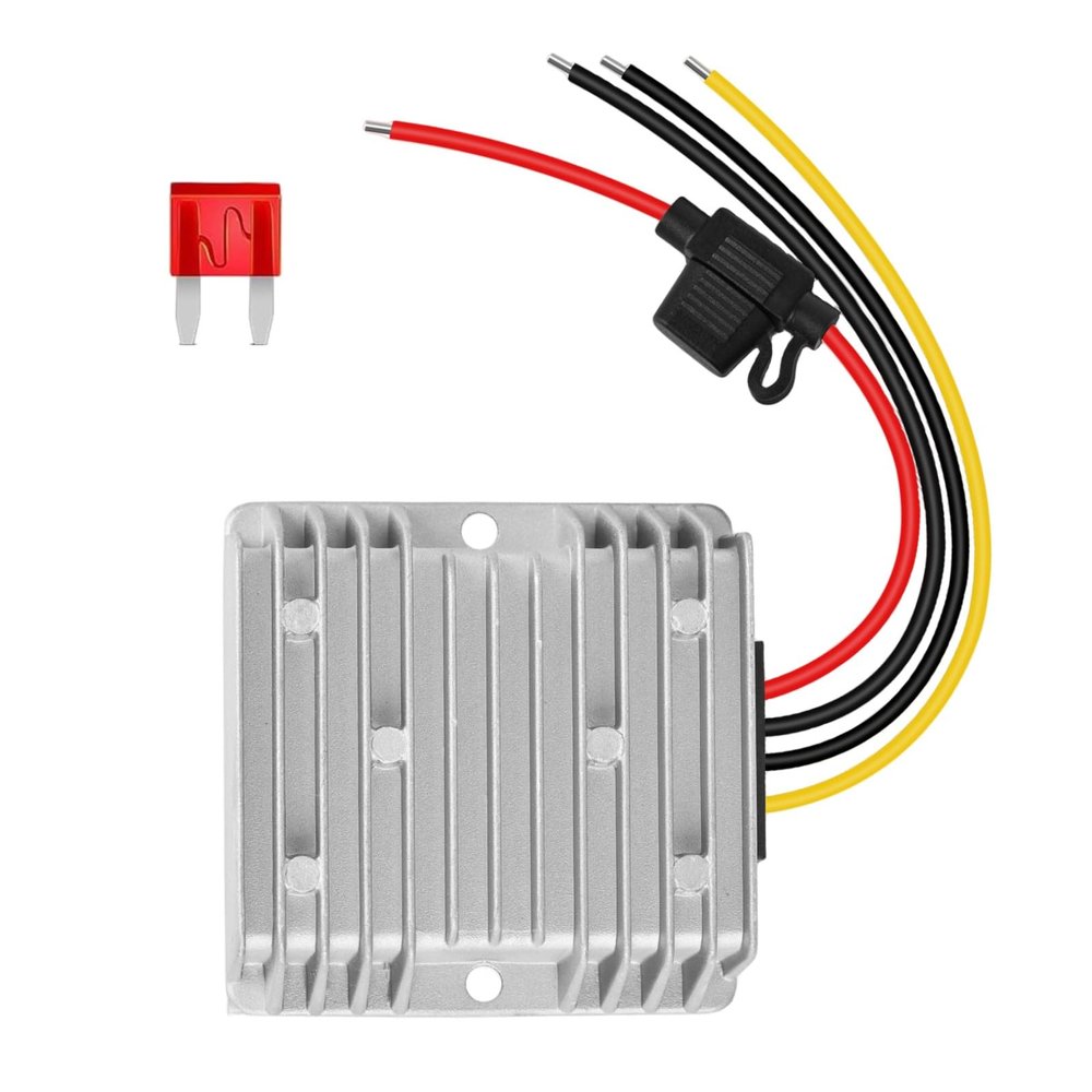10A 120W Golf Cart 18V 20V 24V 36V 48V Step Down to DC 12V Converter Voltage Regulator Reducer Power Buck Converter with Fuse Waterproof