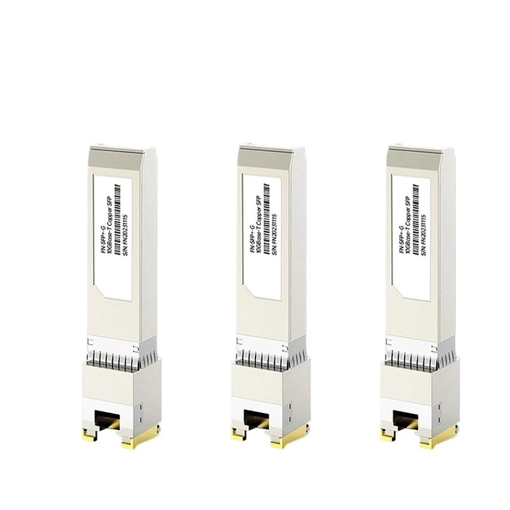 PRPYVPEY 10G RJ45 Copper SFP+ Transceiver 30M/80M RJ45 Port 10GBase-T Compatible with for Ethernet Fiber Switch(3pcs 80M)