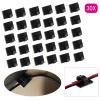 SagaSave 30 PCS Adhesive Cable Clips, Wall Wire Clips for Cable Management, Strong Cord Clips Wire Holders for The Wall, Under Desk, Christmas Lights, Car, Dash Cam, Ethernet, Electric Wires view 2