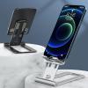 MAKEJ Mobile Phone Holder Portable Folding Aluminum Alloy Desktop Lazy Phone Tablet Holder view 2