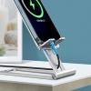 MAKEJ Mobile Phone Holder Portable Folding Aluminum Alloy Desktop Lazy Phone Tablet Holder view 3