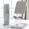 MAKEJ Mobile Phone Holder Portable Folding Aluminum Alloy Desktop Lazy Phone Tablet Holder view 4