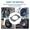 NuIth Rear Deck 6x9 to 6.5 inch Speaker Adapter Spacer Rings for Toyota + 6x9 Inch Metal Mesh Round Speaker Grill Cover view 3
