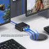 Gigabit Splitter, 1000Mbps 1 in 2 Out RJ45 Port, Aluminum Alloy Network Splitter with Working Status Indicator Light for PC Laptop Router view 2