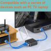 Gigabit Splitter, 1000Mbps 1 in 2 Out RJ45 Port, Aluminum Alloy Network Splitter with Working Status Indicator Light for PC Laptop Router view 4